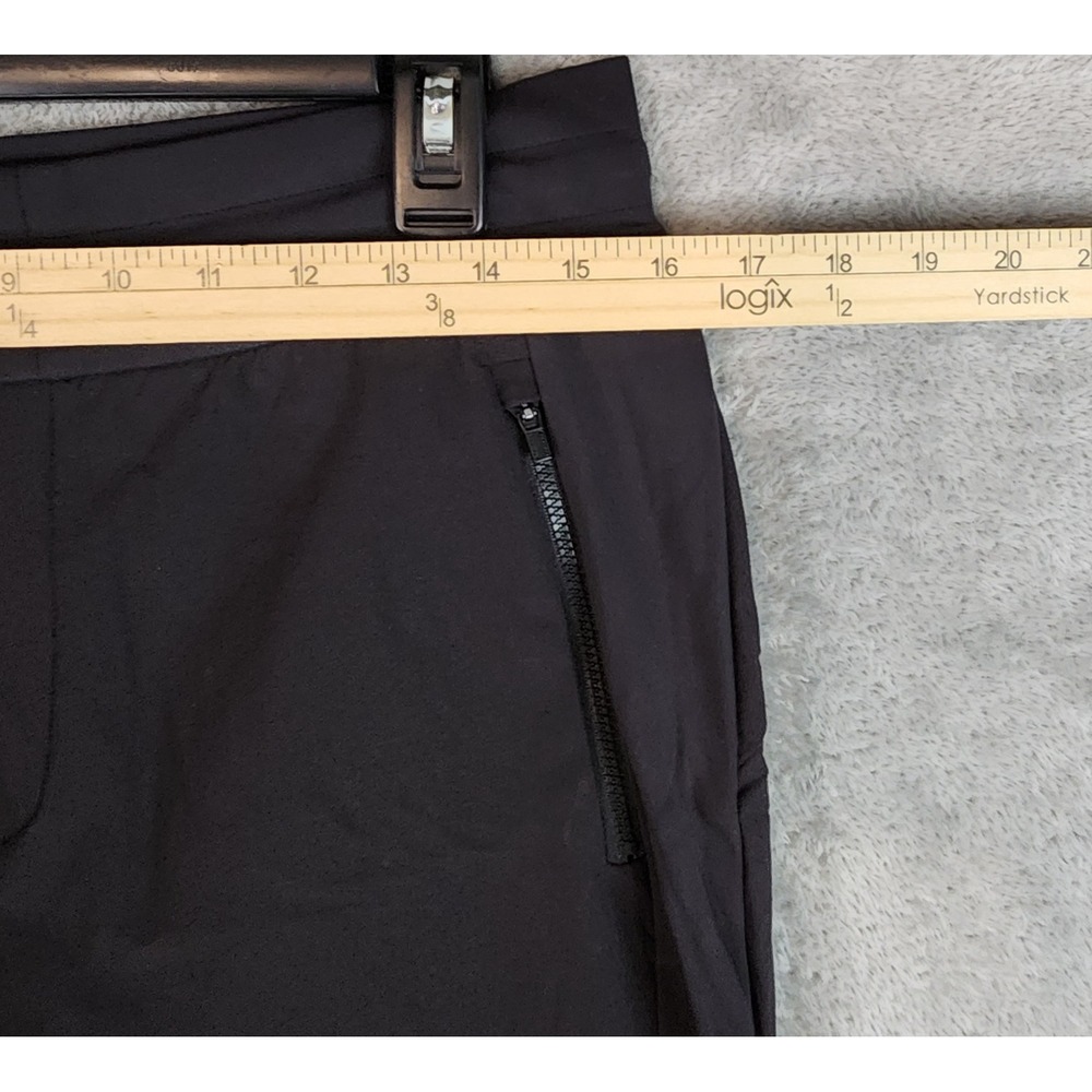 Athleta Highands Hybrid Trek Jogger Pants Womens Size 8 Black Zip Pockets - Picture 4 of 13